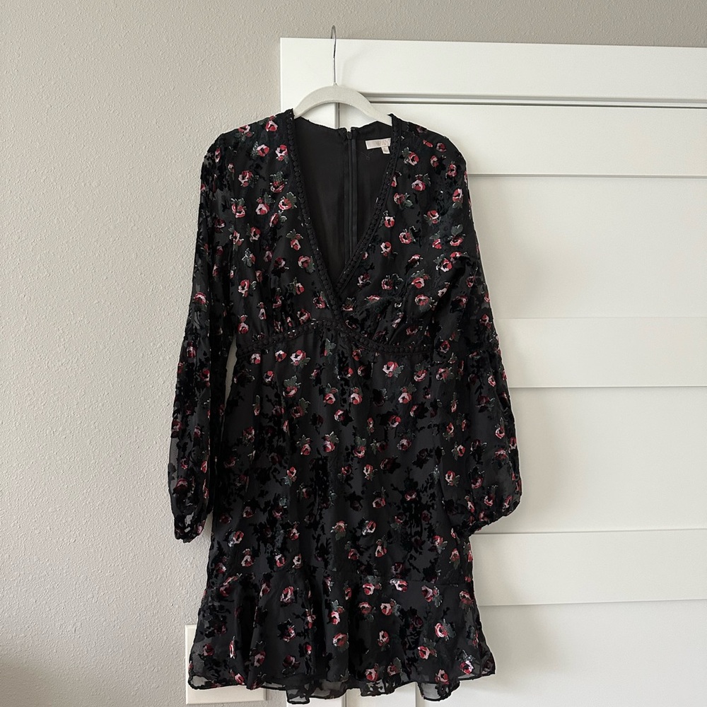 Wayf Velvet Mini Dress